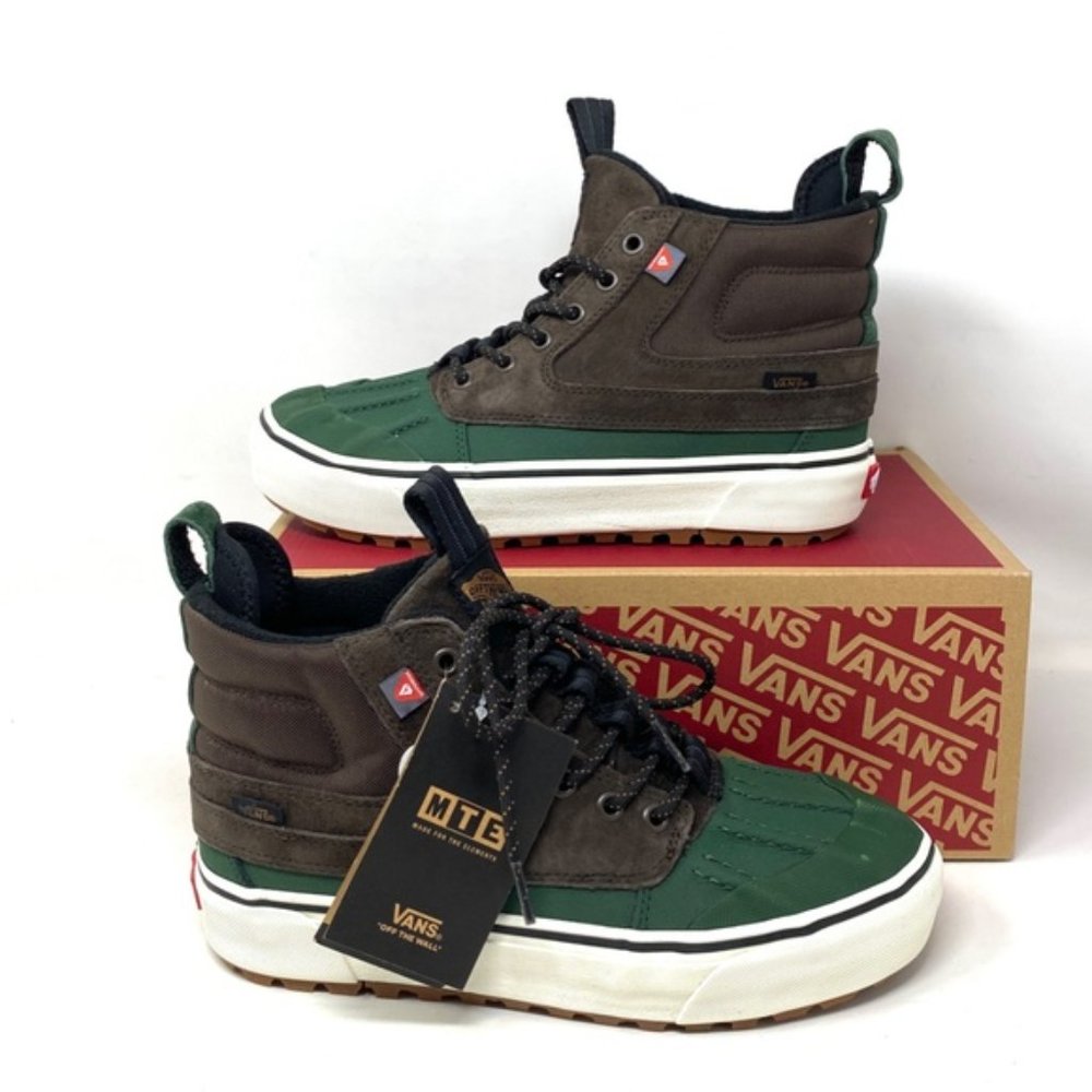 VANS Sk8-Hi Del Pato MTE-2 Shoe Brown Green Suede Women's Size Boots VN0A5JMNBGS - Picture 7 of 10